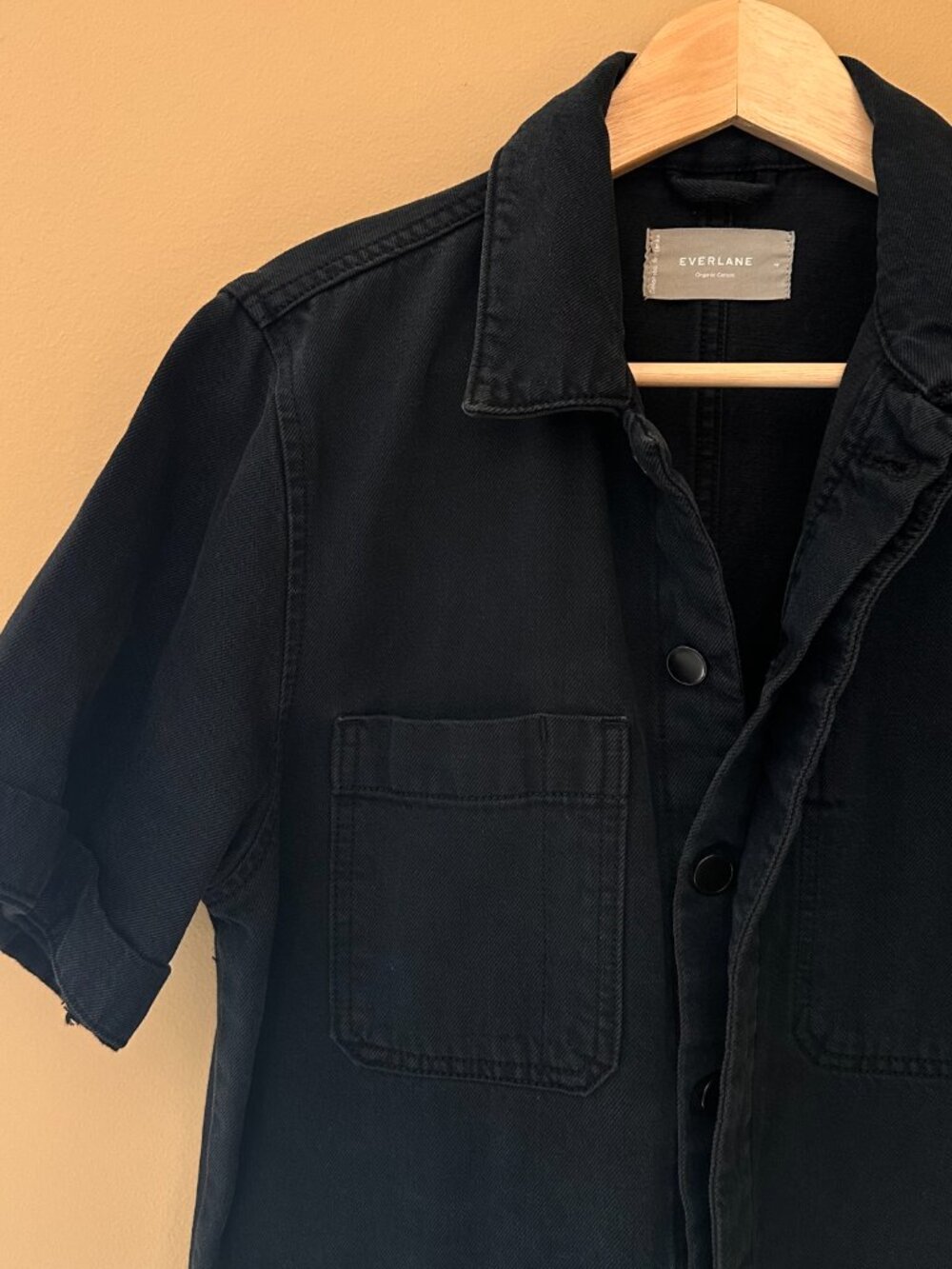 Everlane Short Sleeve Utility Coverall – Washed Black – Approx. Size M - Picture 5 of 9